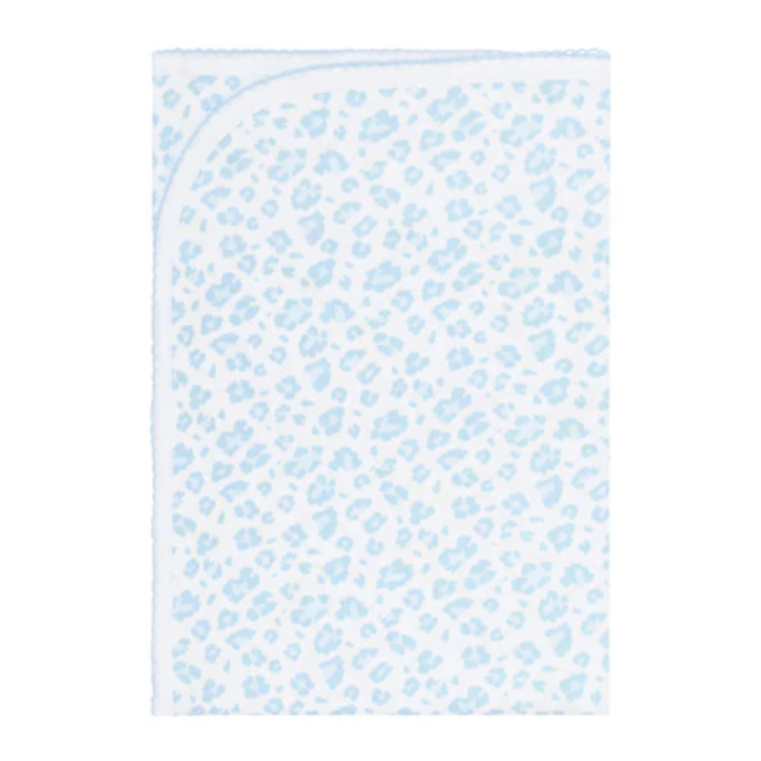 Blue Cheetah Print Blanket