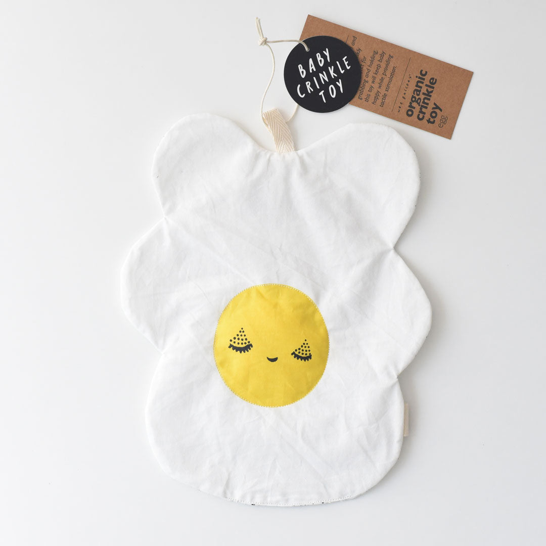 Organic Crinkle Toy - Egg - HoneyBug
