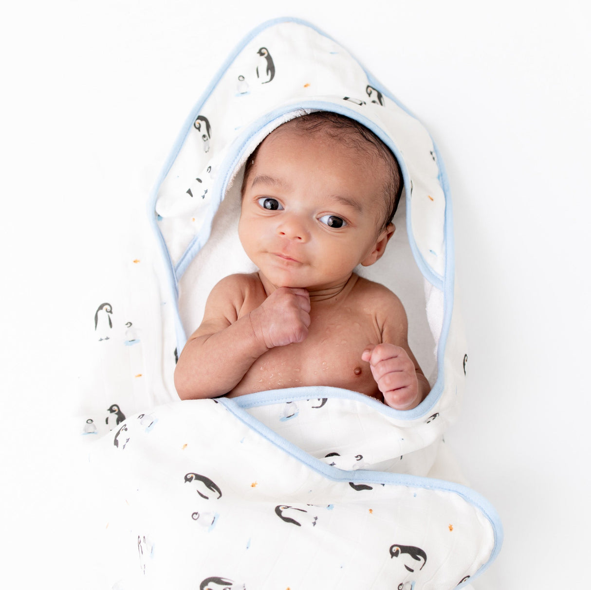 Penguin Hooded Towel Set - HoneyBug