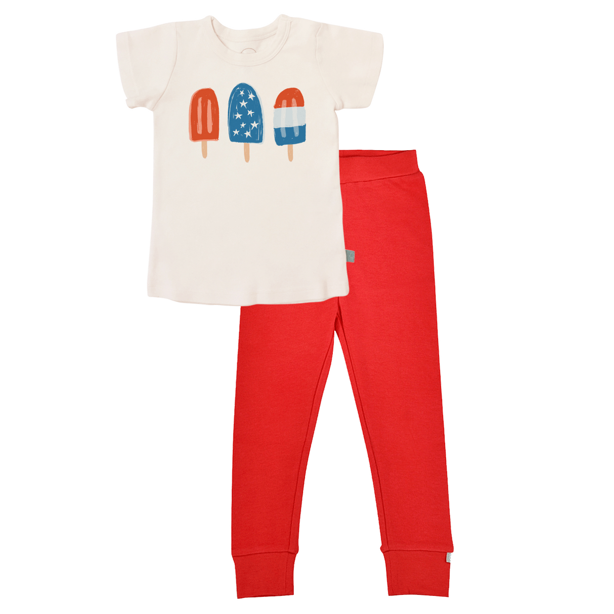 short sleeve pajama set | popsicles