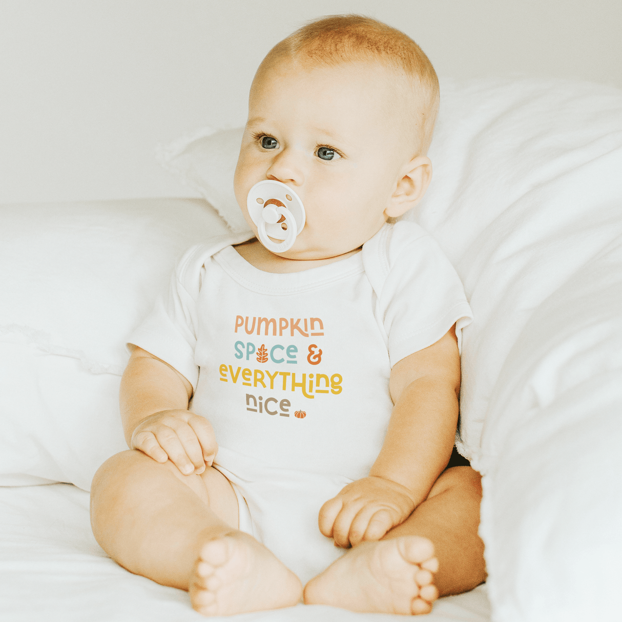 graphic bodysuit | pumpkin spice nice - HoneyBug