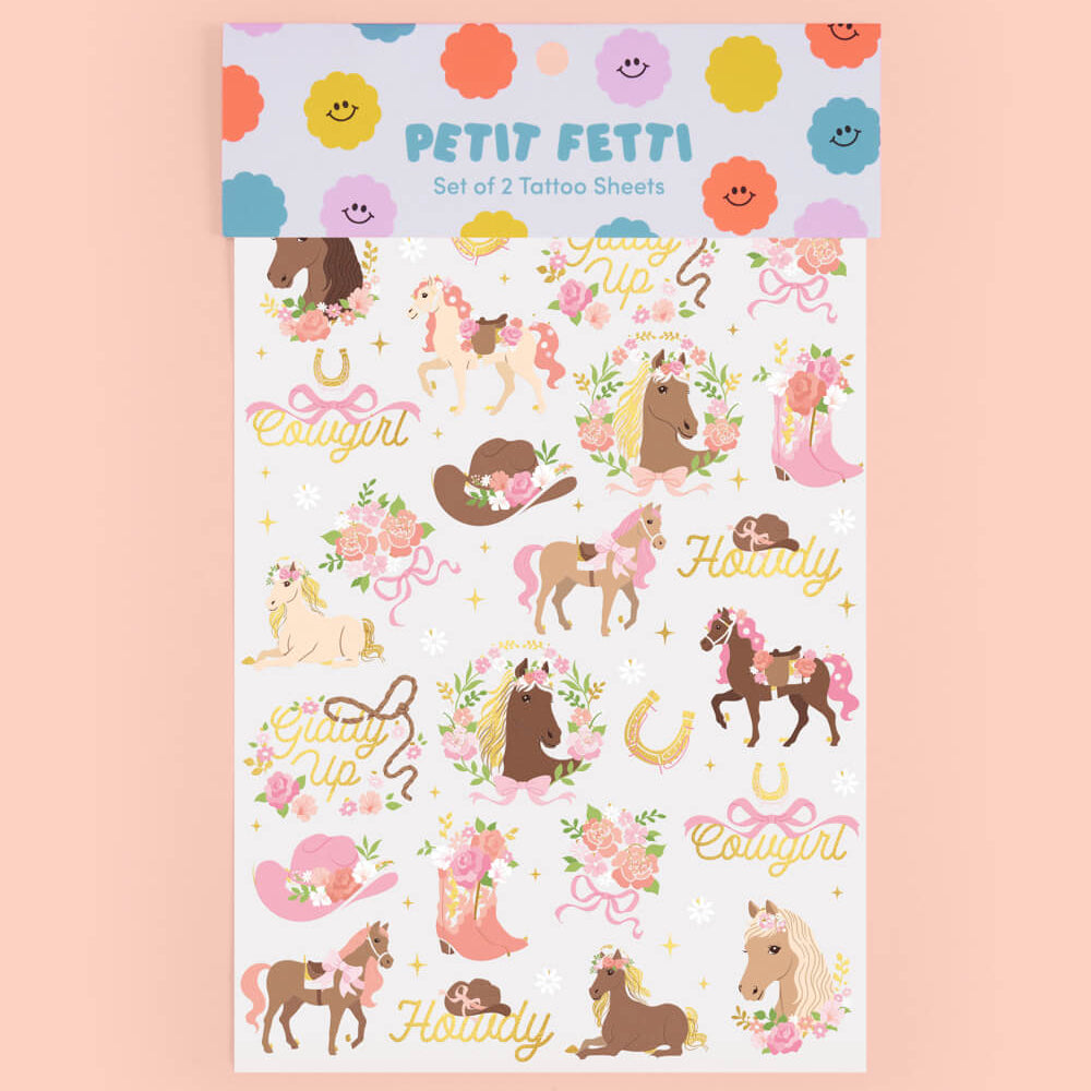 Horse Girl Tattoos - 52 temporary tattoos