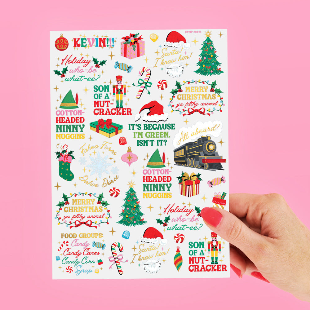 Christmas Movie Tattoos - 48 Temporary Tattoos