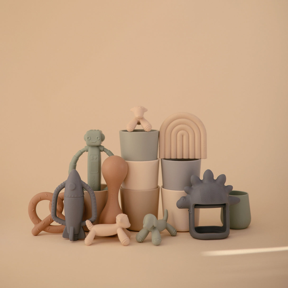 Lamb Figurine Teether - HoneyBug