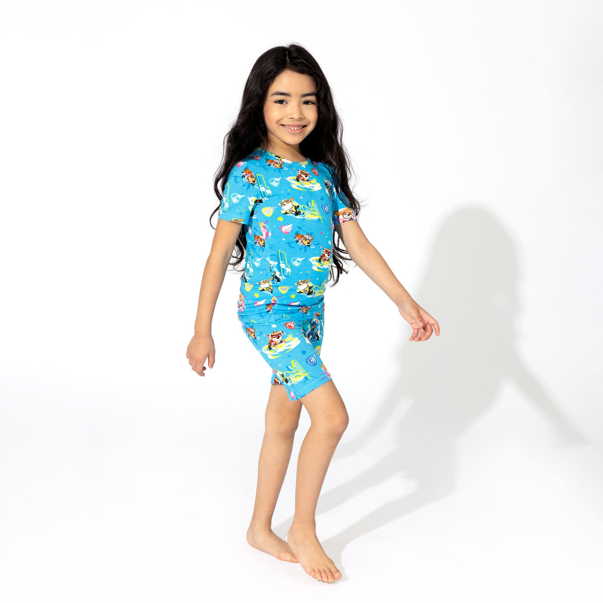 PAW Patrol: The Mighty Movie - Mighty Pups Bamboo Kids Pajama Short Set - HoneyBug