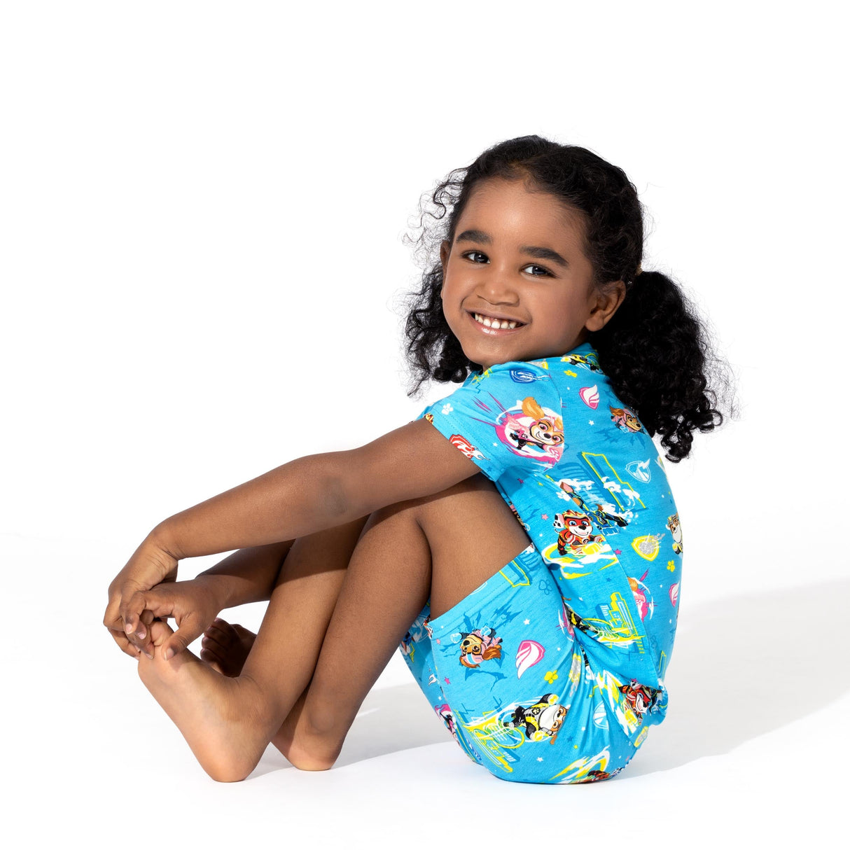 PAW Patrol: The Mighty Movie - Mighty Pups Bamboo Kids Pajama Short Set - HoneyBug