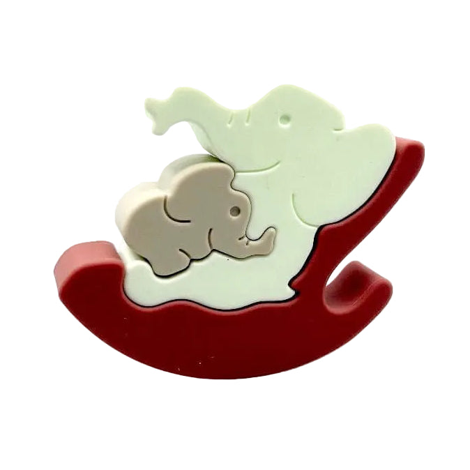 Silicone Baby Elephant Puzzle
