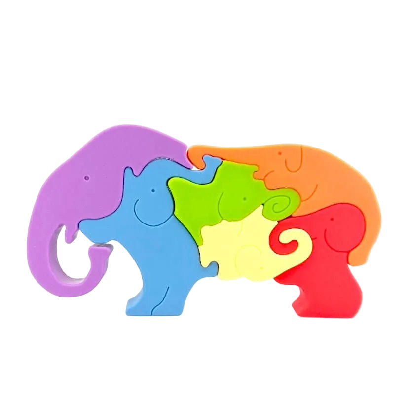 Silicone Stacking Elephant Puzzle