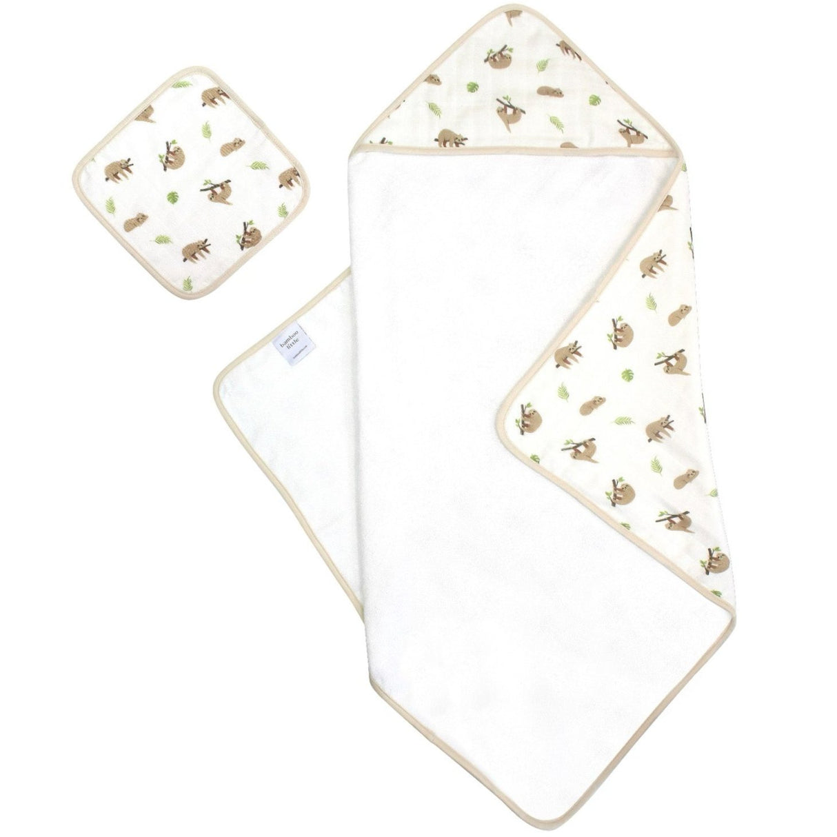 Sloth Hooded Towel Set - HoneyBug