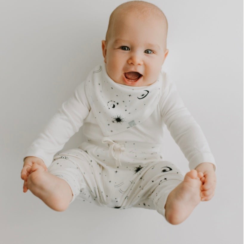 kerchief bib | celestial - HoneyBug
