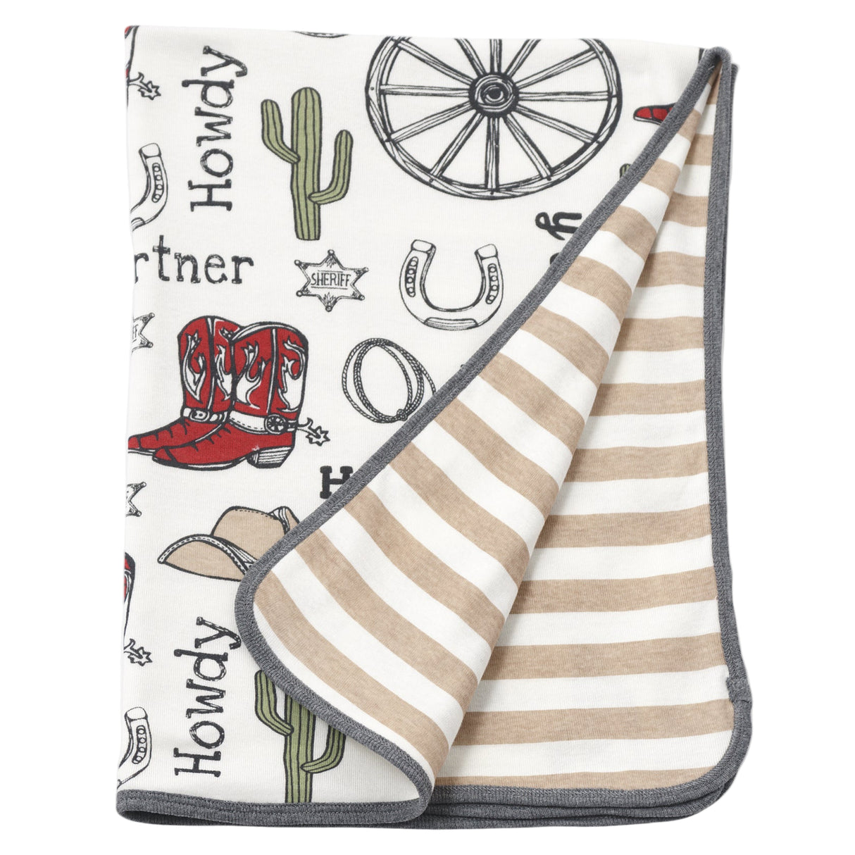 Howdy Partner Stroller Blanket - HoneyBug