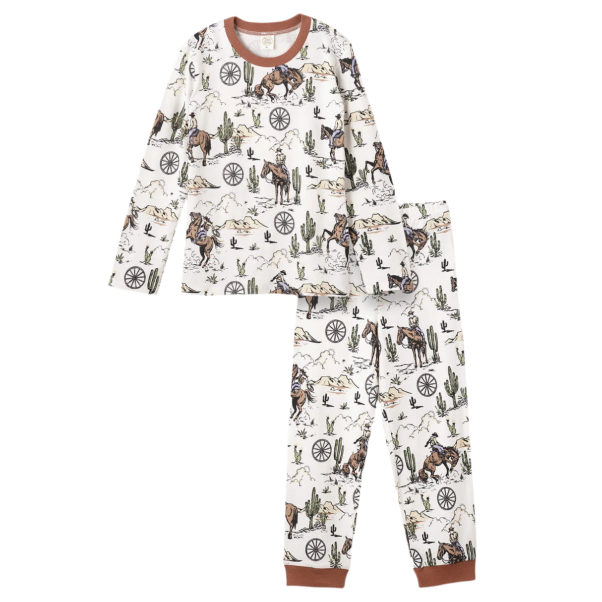 Cowboy On The Range Bamboo Pajama Set - HoneyBug