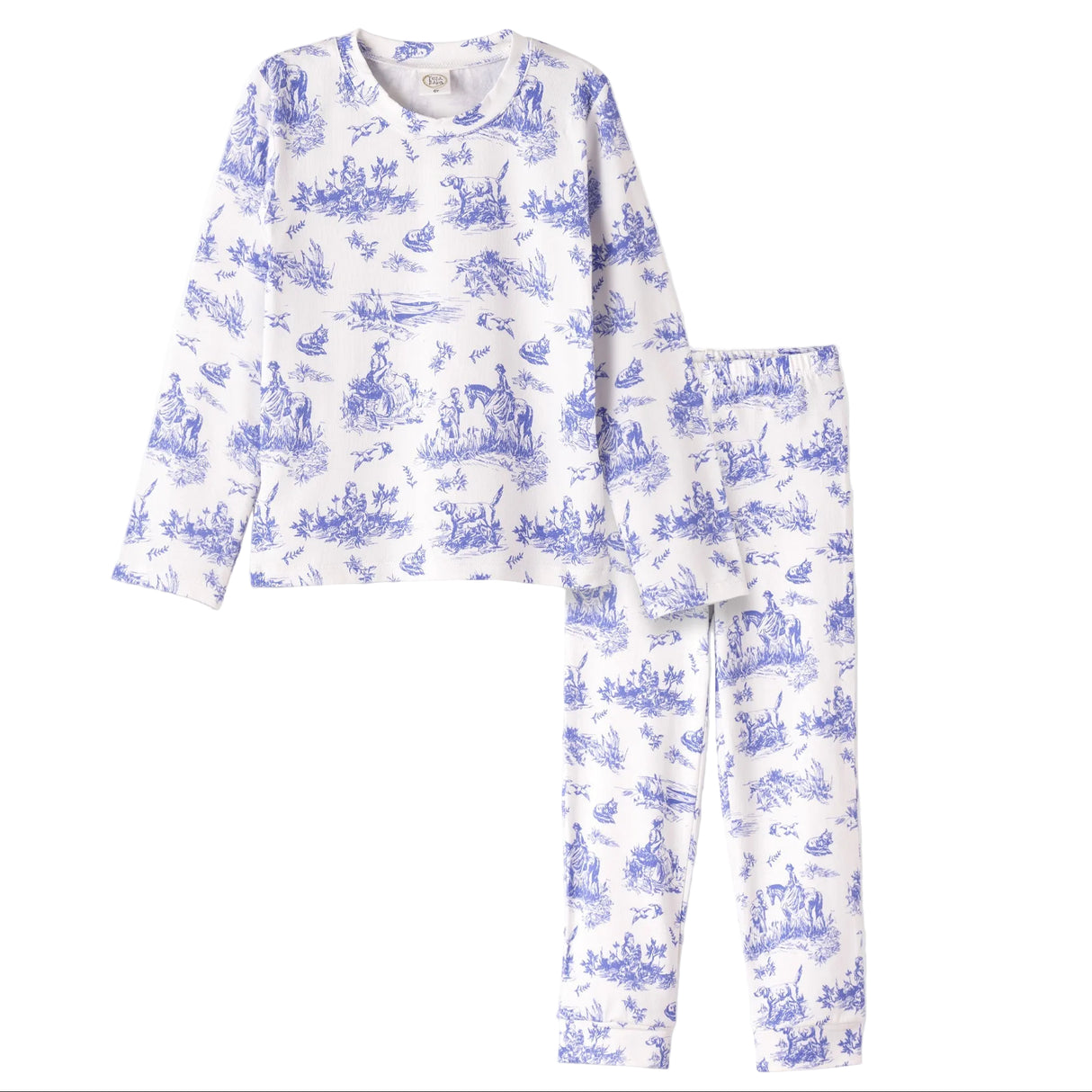Toile de Jouy Girl's Bamboo Pajama Set