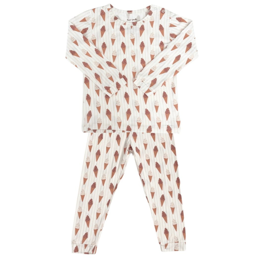 Toddler Pajama Set - Sundae Fun Day - HoneyBug