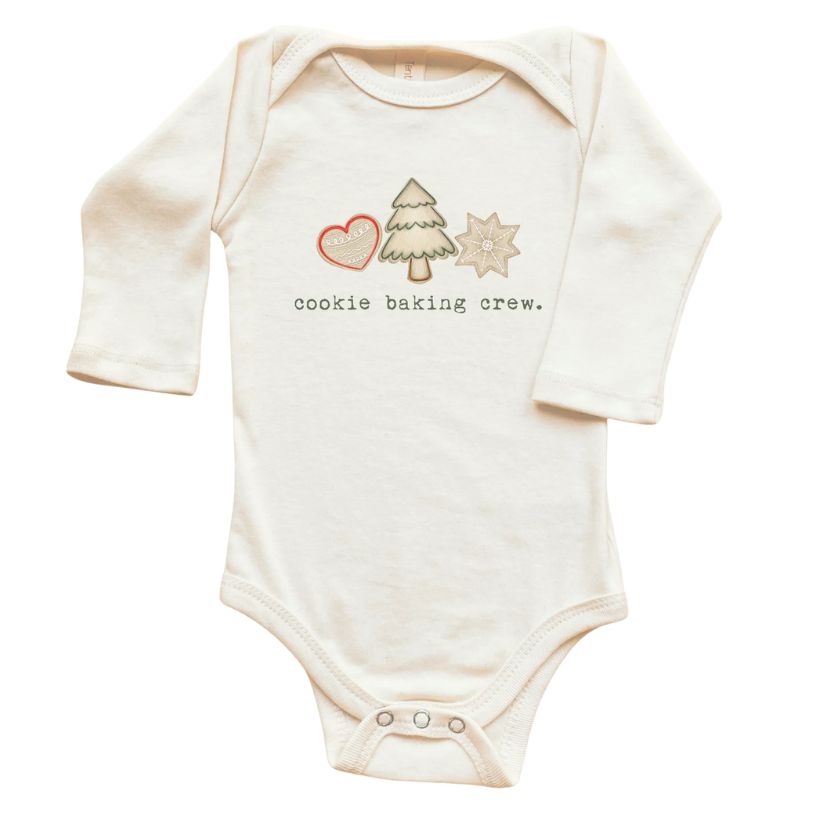 Cookie Baking Crew Organic Baby Bodysuit Long Sleeve