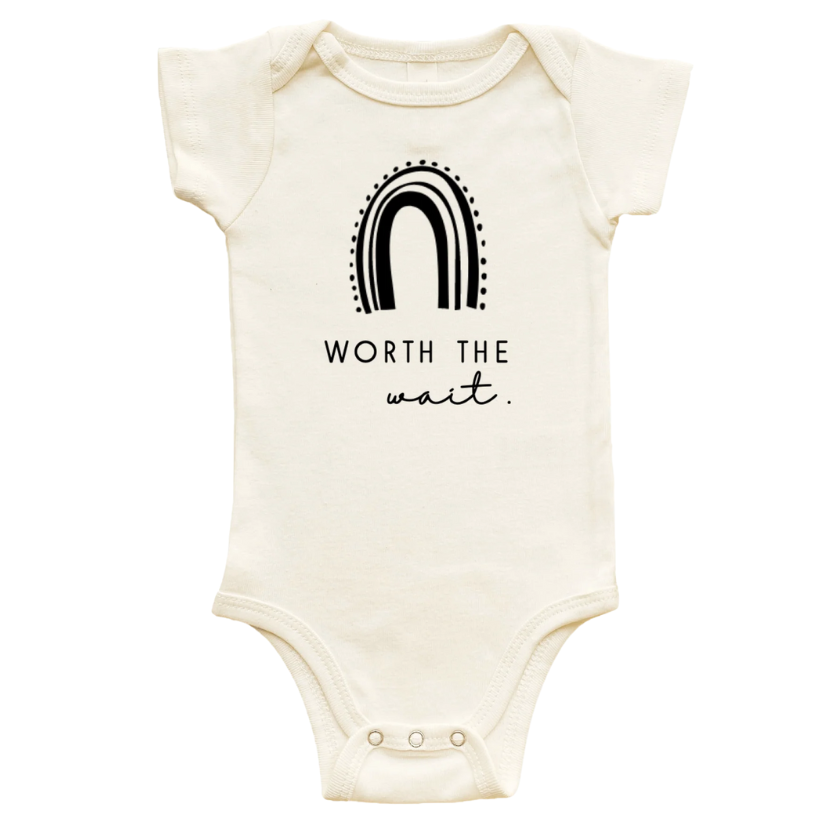 Worth the Wait Organic Baby Bodysuit
