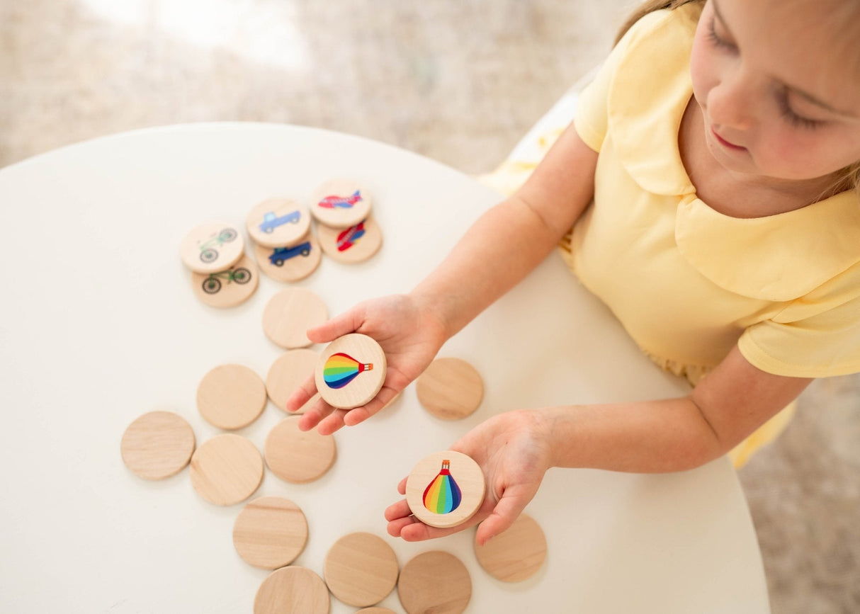 Transportation Matching Tiles - HoneyBug