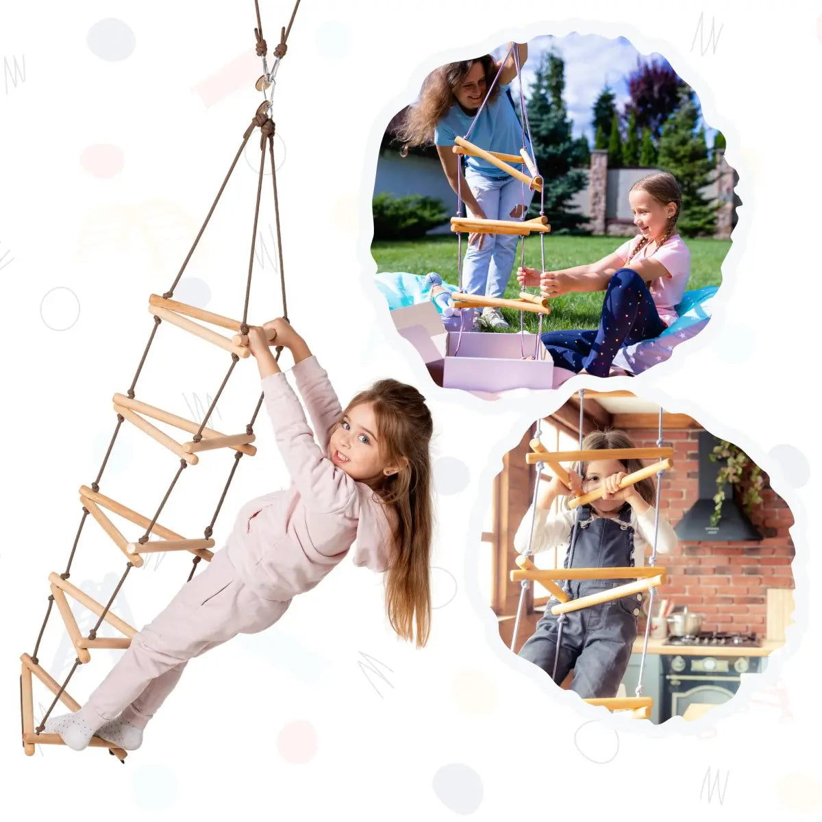 Triangle Rope Ladder for Kids - HoneyBug