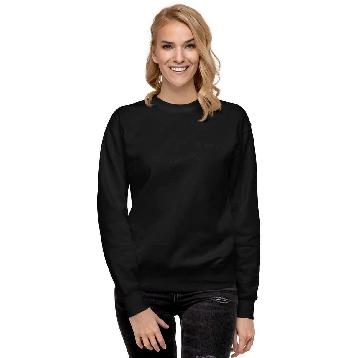 Mama. Embroidered | Premium Adult Sweatshirt - HoneyBug