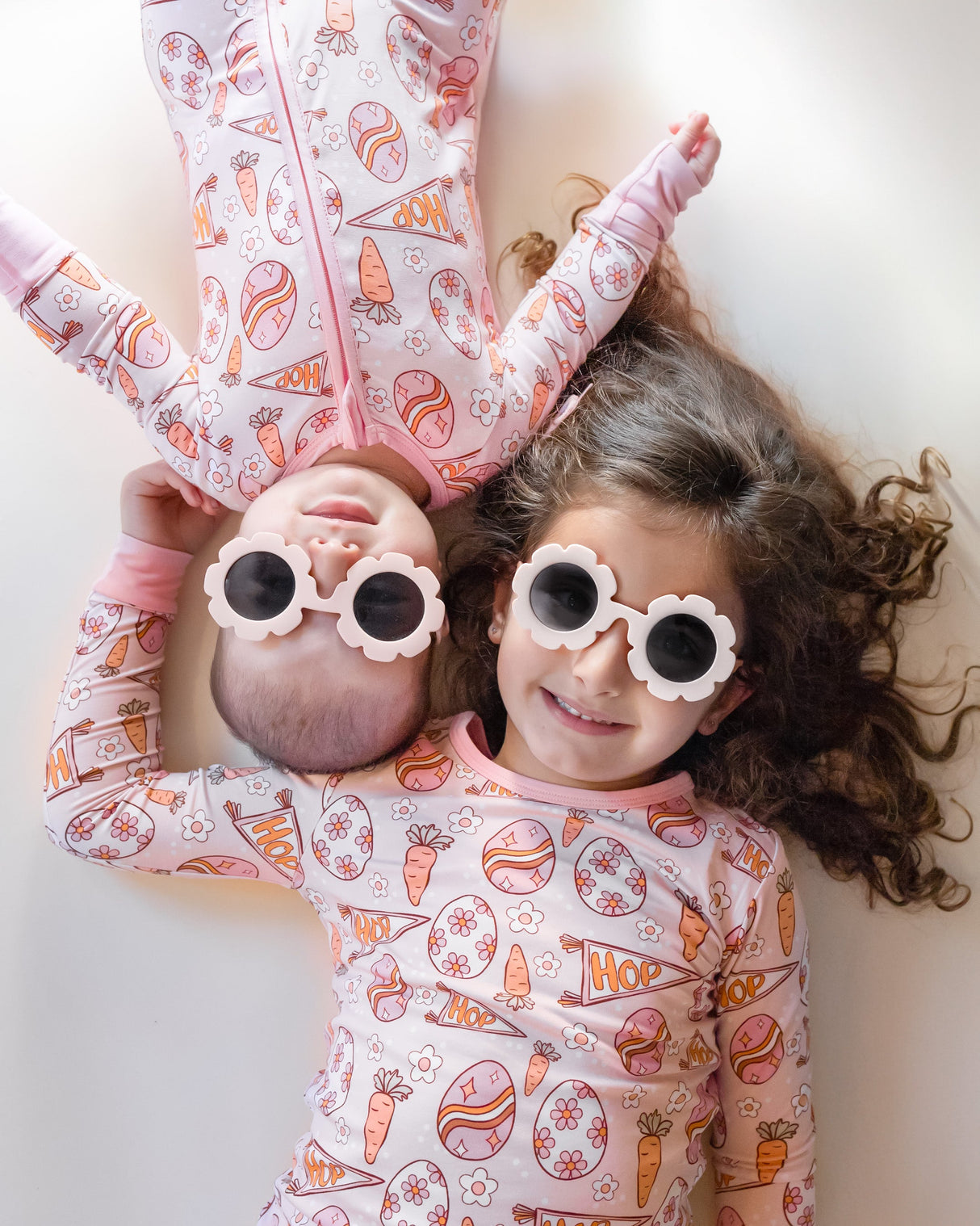 Bamboo Zip Romper | Easter Hop - HoneyBug