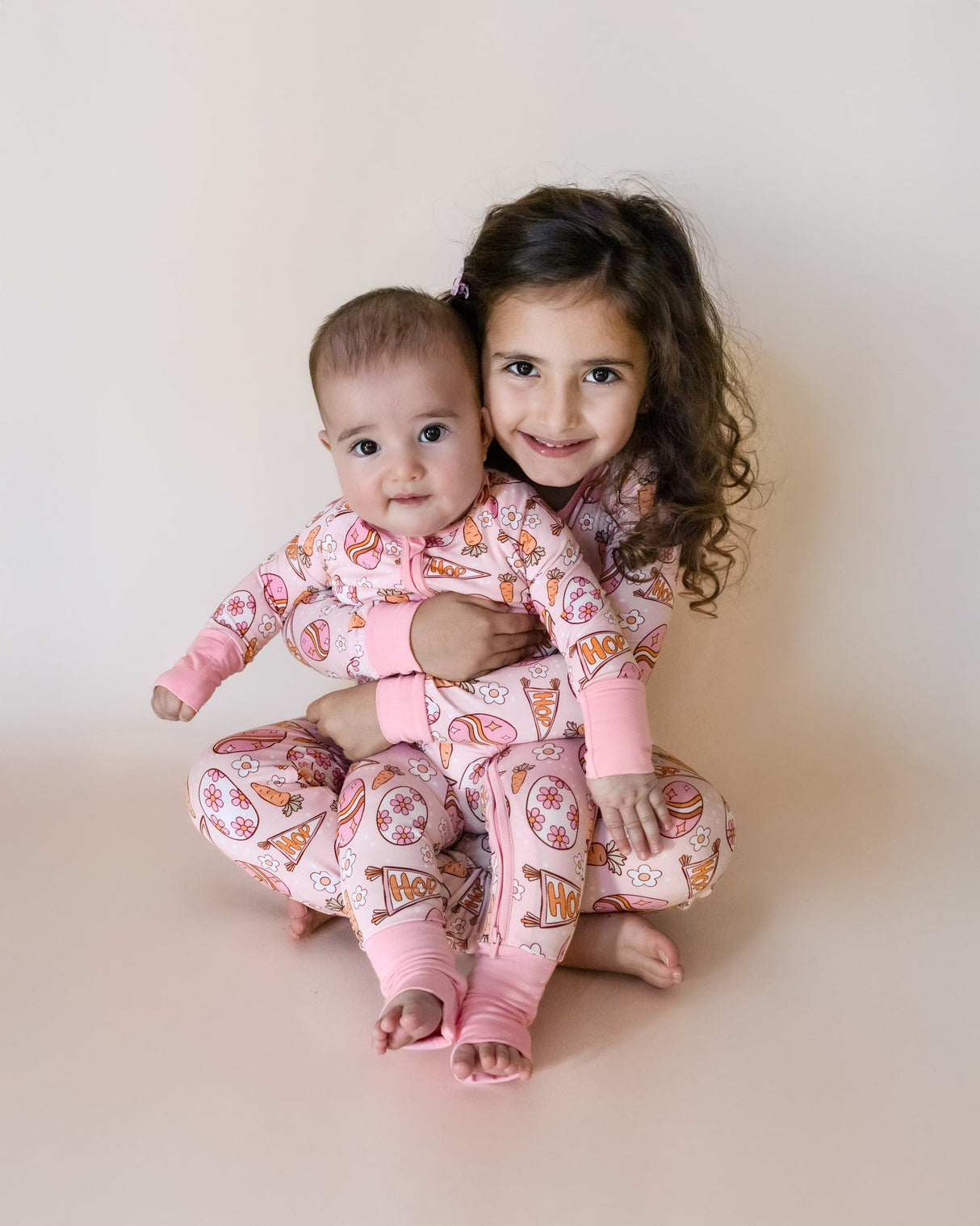 Bamboo Zip Romper | Easter Hop - HoneyBug