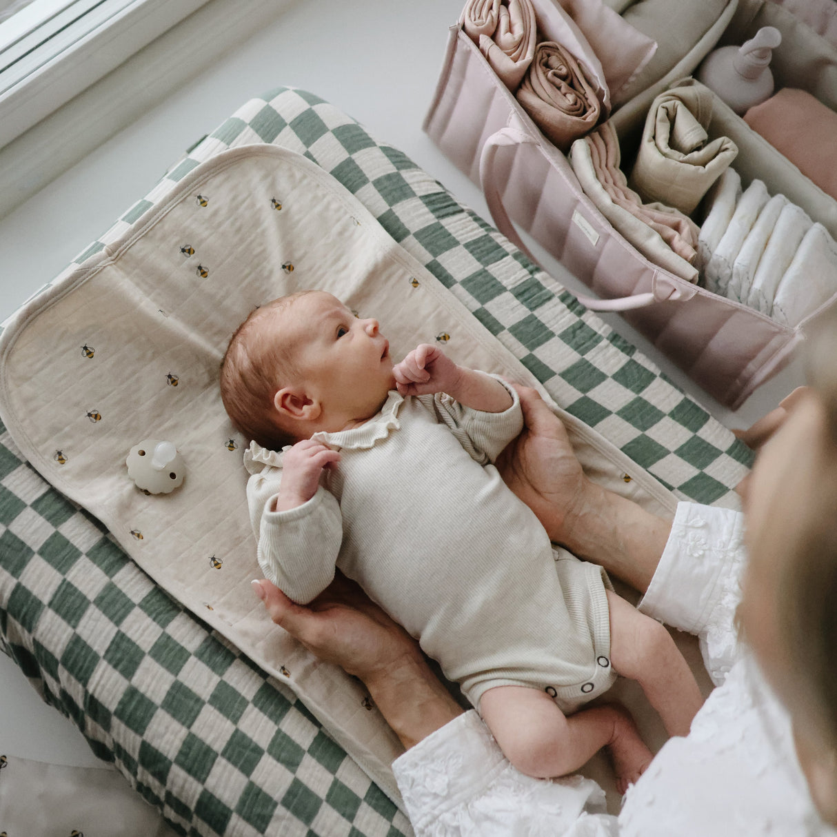 Diaper Caddy - Ivory