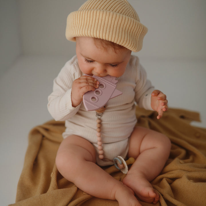 Rocket Teether - Soft Lilac - HoneyBug