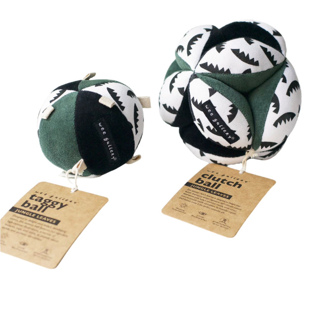 Jungle Leaves Clutch and Taggy Ball Bundle - HoneyBug
