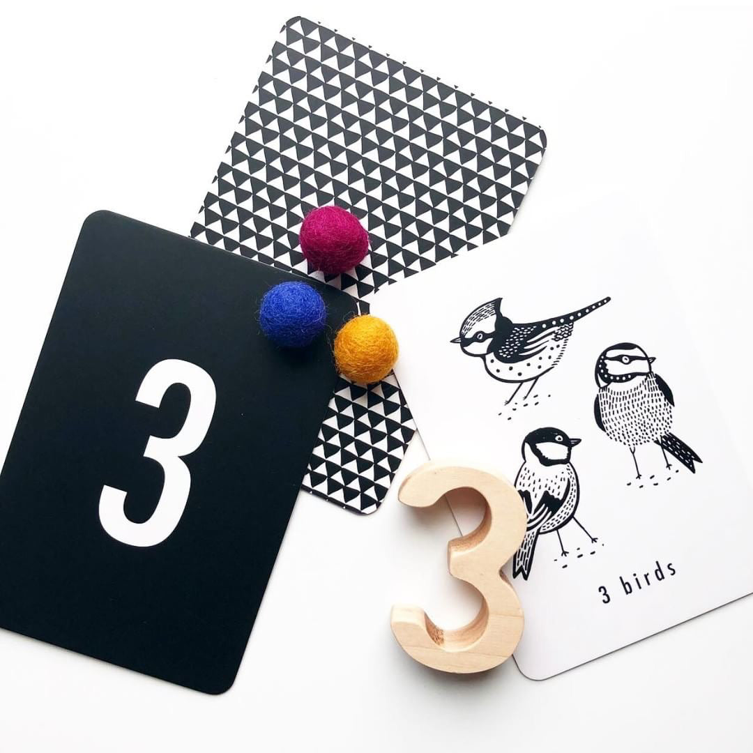 Nature Number Cards - HoneyBug