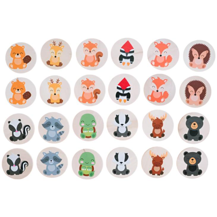 Woodland Matching Tiles - HoneyBug