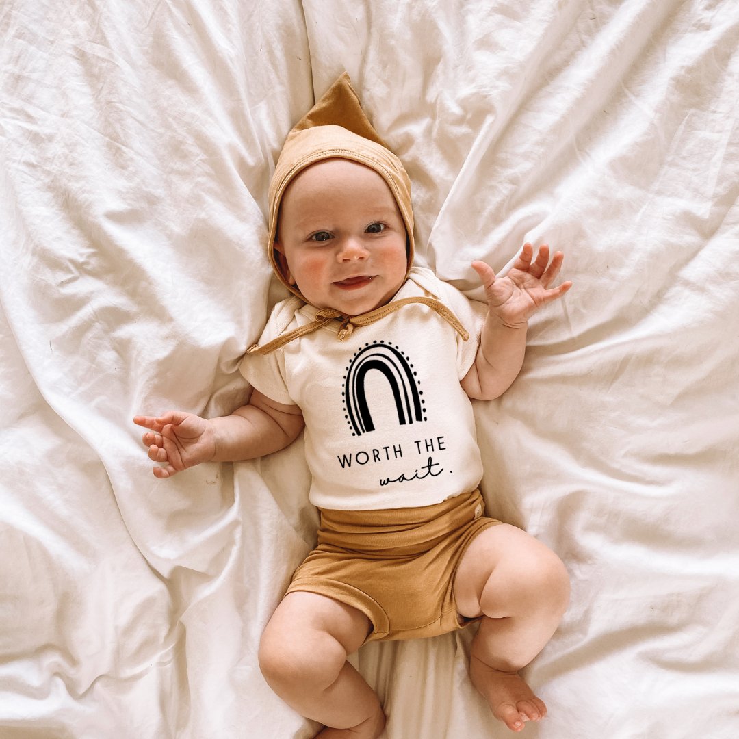 Worth the Wait Organic Baby Bodysuit