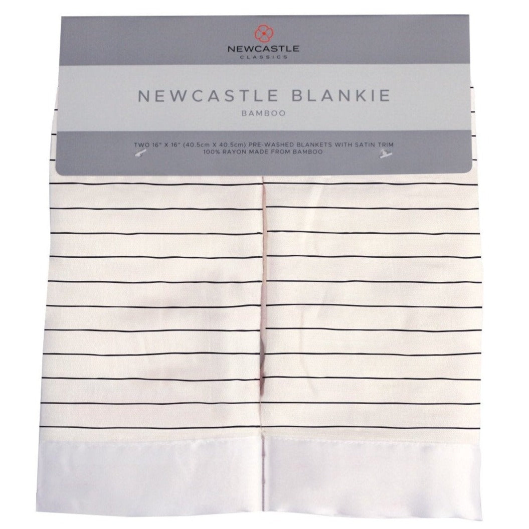 Pencil Stripe Bamboo Muslin Security Blankie - HoneyBug