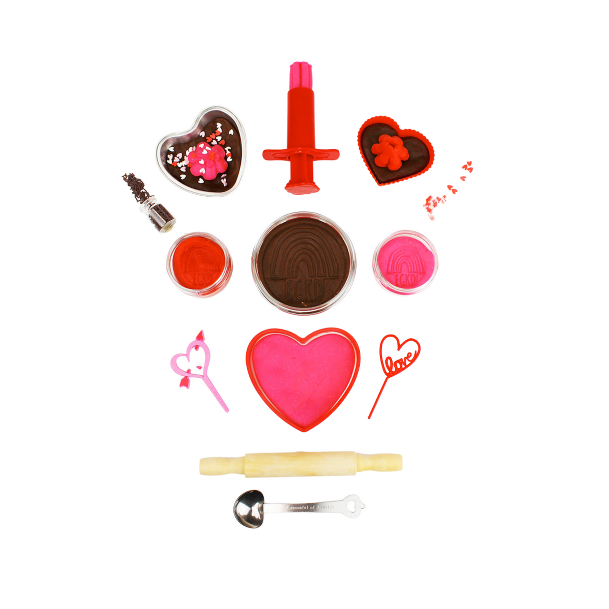 Valentines Baking with Love Sensory Play Dough Kit - HoneyBug