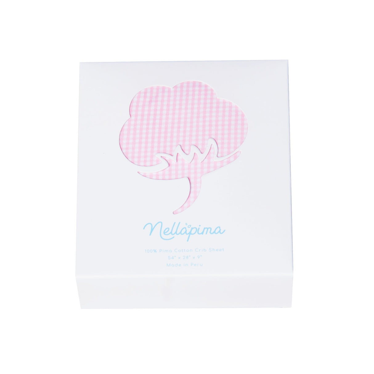 Pink Ginghan Baby Crib Sheets - HoneyBug