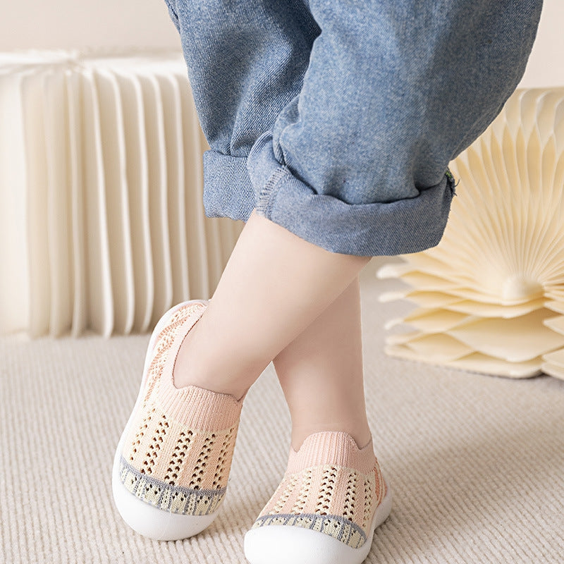 Baby First Walkers - Pink Strips - HoneyBug