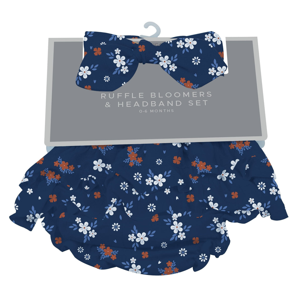 Serenity Floral Bamboo Bloomer Headband Set - HoneyBug