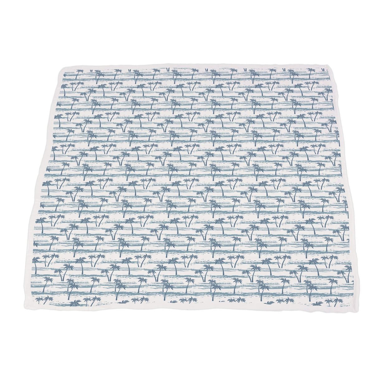 Ocean Palm Trees and Marina Sailboats Bamboo Newcastle Blanket - HoneyBug