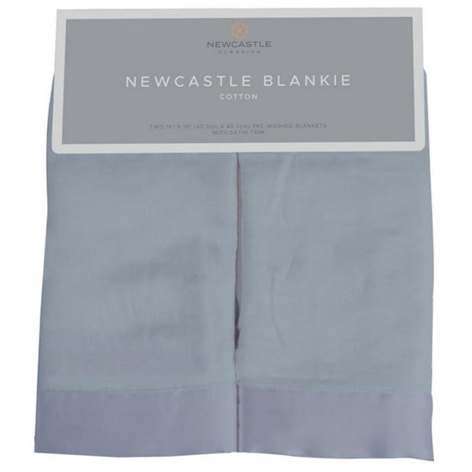 Blue Fog Cotton Newcastle Blankie - HoneyBug