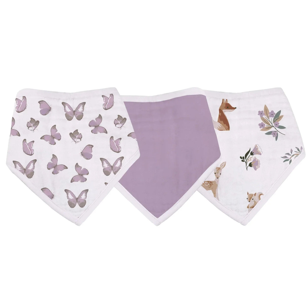 Mountain Meadow Cotton Bandana Bibs - HoneyBug