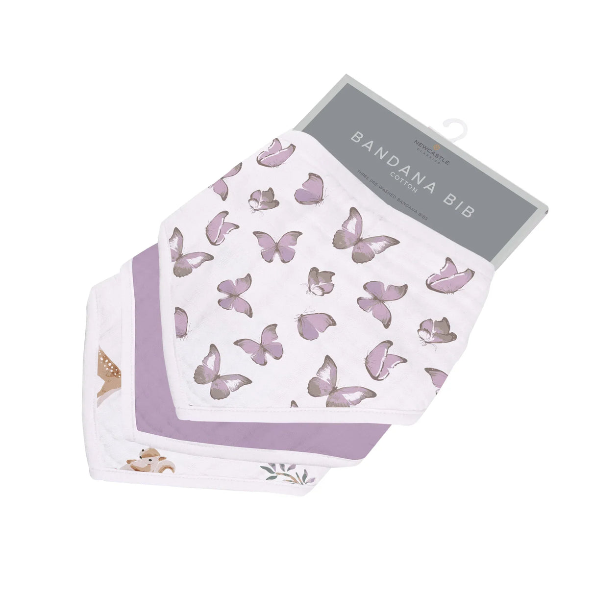 Mountain Meadow Cotton Bandana Bibs - HoneyBug