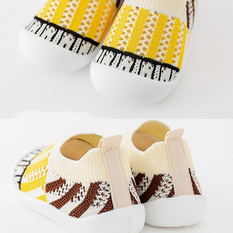 Baby First Walkers - Yellow Strips - HoneyBug