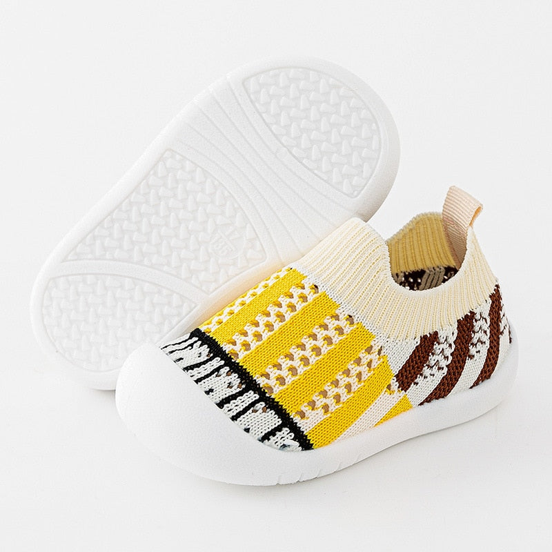 Baby First Walkers - Yellow Strips - HoneyBug