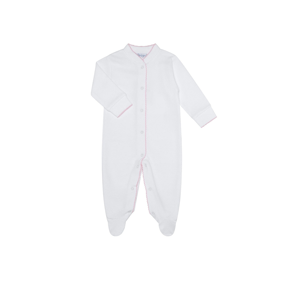 White Bubble Baby Footie - HoneyBug