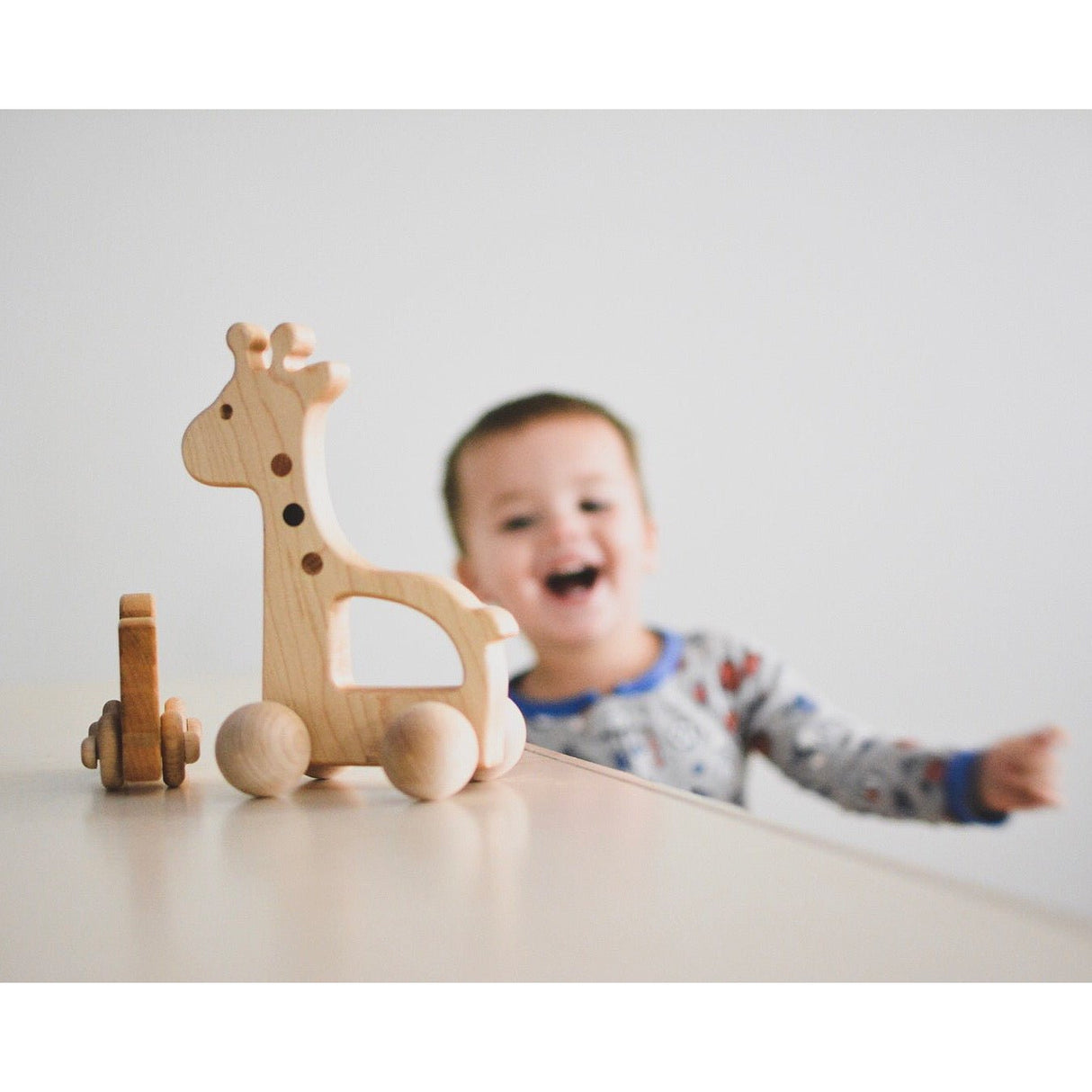 Giraffe Push Toy - HoneyBug