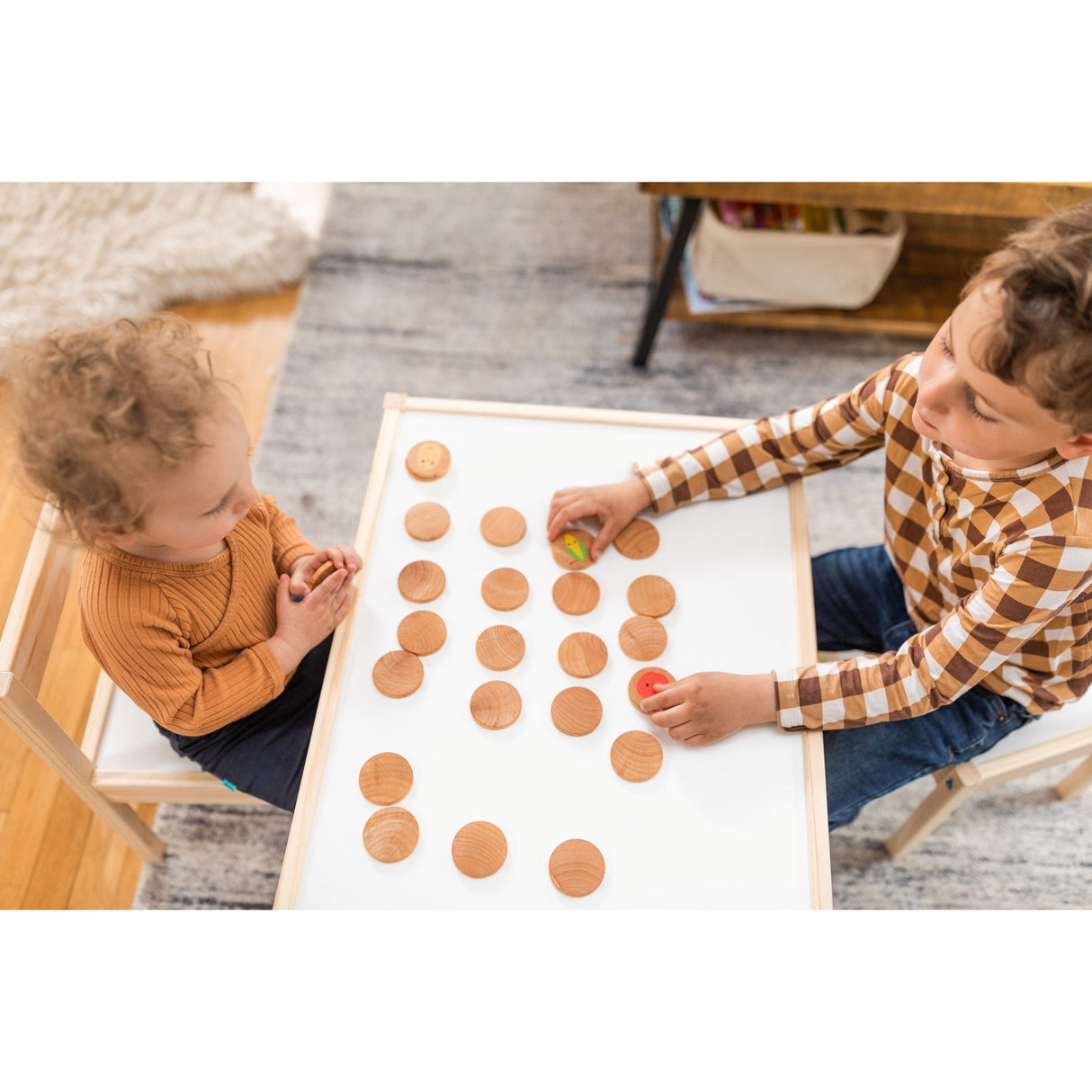 Happy Farmer's Market Matching Tiles - HoneyBug