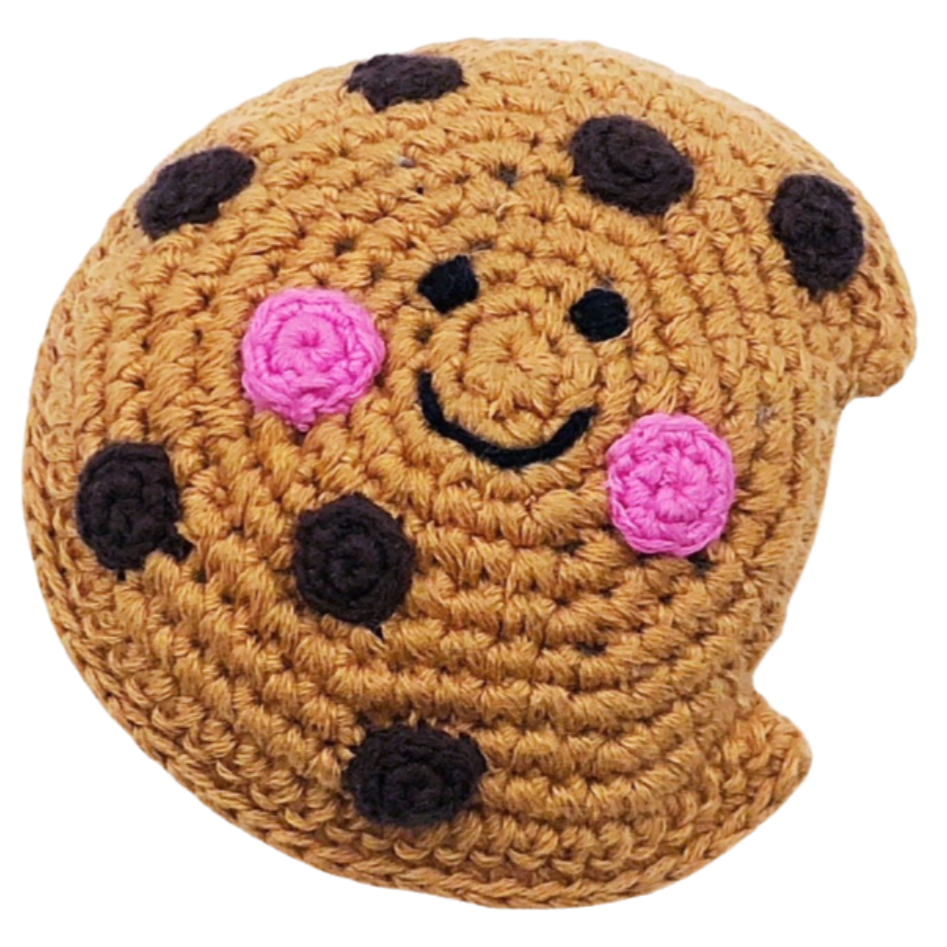 Friendly Chocolate Chip Cookie Rattle - HoneyBug