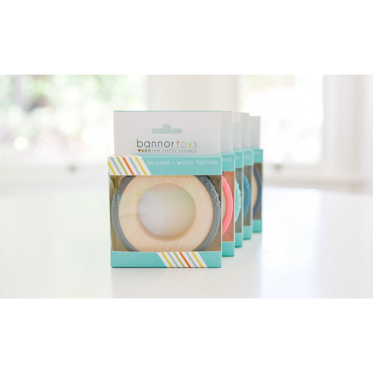 Silicone Wrapped Teether - HoneyBug