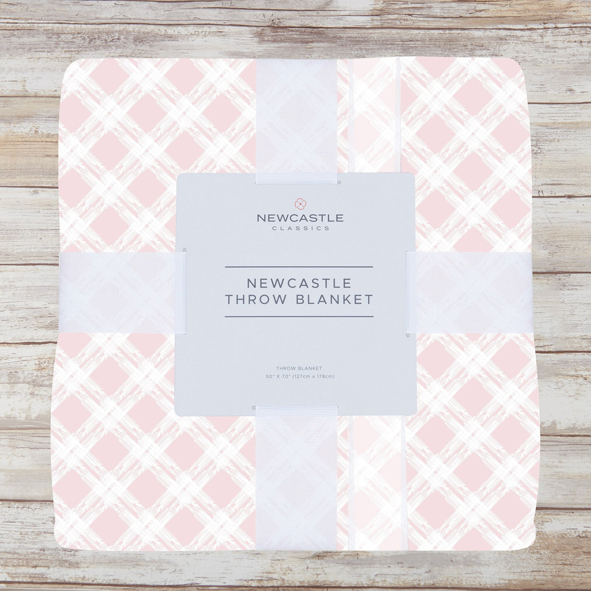 Primrose Pink Plaid Cotton Muslin Throw Blanket - HoneyBug