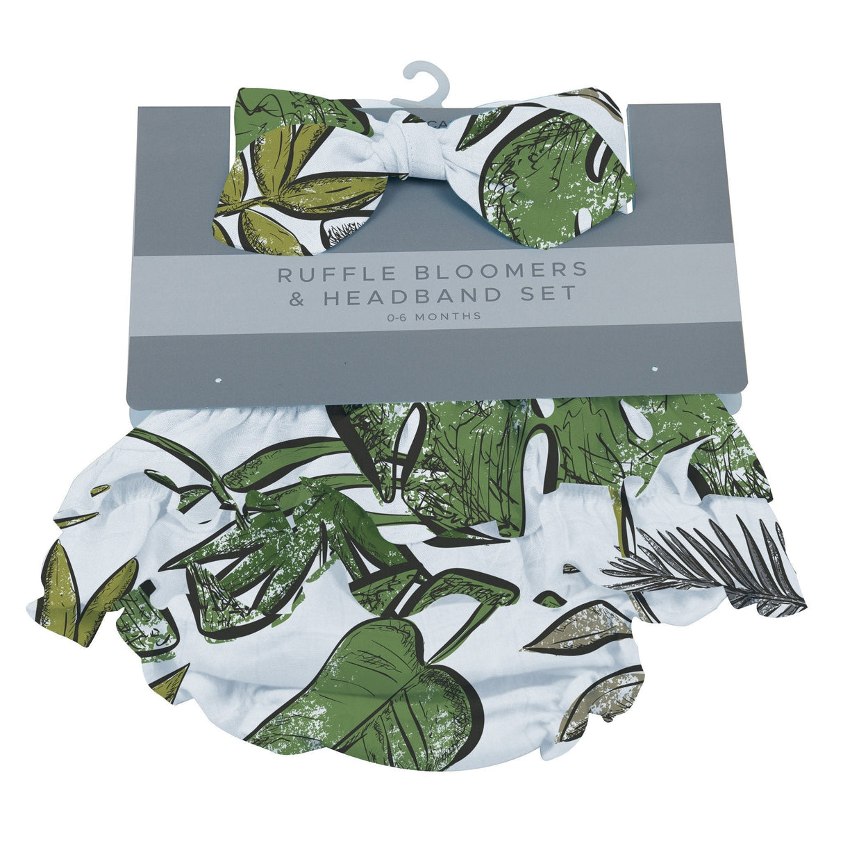 Tropical Forest Ruffle Bloomers and Headband Set - HoneyBug
