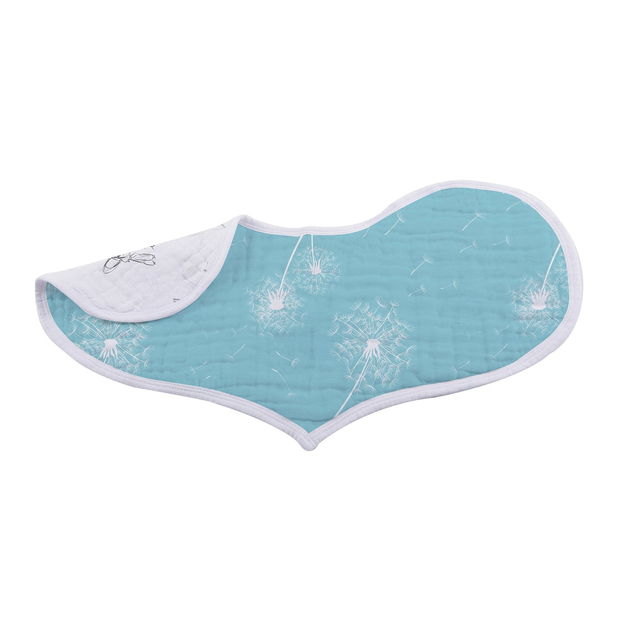 Dandelions Bamboo Heart Bib 2PK - HoneyBug